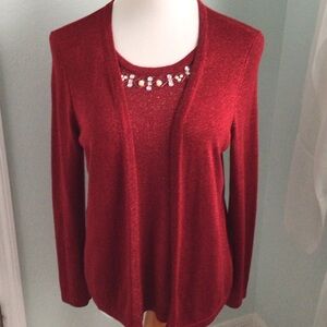 Coral Bay Petite - Rich Red Sweater